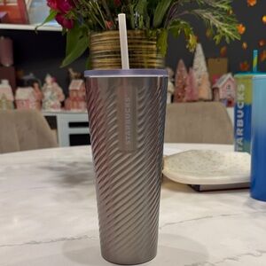 Starbucks Metallic Gray Tumbler